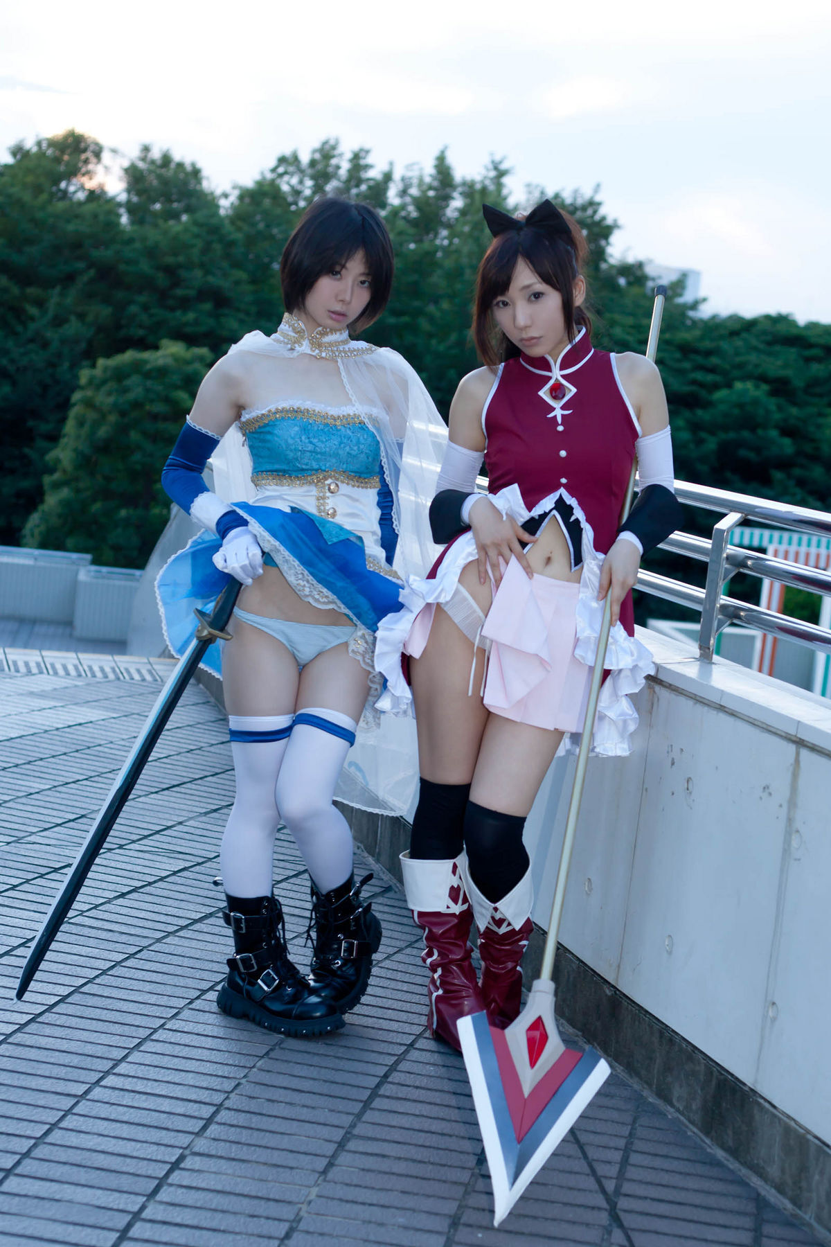 (C80) (コスプレ)   Sayaka and Kyoko  CosPlay制服诱惑套图